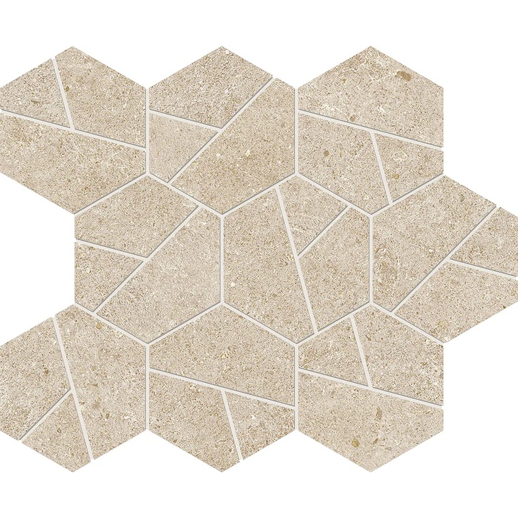 Atlas Concorde Boost Stone A7CV Cream Mosaico Hex Mosaic 25x28,5 cm - photo 1 Atlas Concorde Boost Stone A7CV Cream Mosaico Hex Mosaic 25x28,5 cm - photo 1