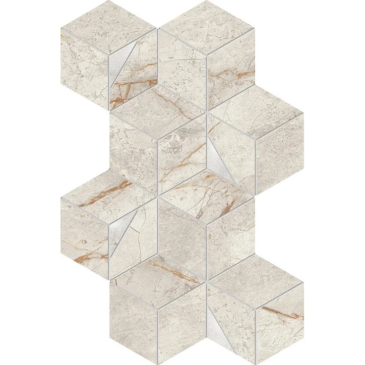 Atlas Concorde Marvel Diva AYLR White Everest Mosaico Hex Lapp. Mozaik 23,3x40,3 cm - foto 1 Atlas Concorde Marvel Diva AYLR White Everest Mosaico Hex Lapp. Mozaik 23,3x40,3 cm - foto 1