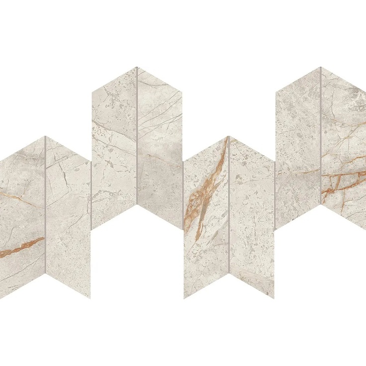 Atlas Concorde Marvel Diva AYD4 White Everest Mosaico Chevron Velvet Mosaic 17,5x46,3 cm, Italy, other types of marble - photo 1 Atlas Concorde Marvel Diva AYD4 White Everest Mosaico Chevron Velvet Mosaic 17,5x46,3 cm, Italy, other types of marble - photo 1