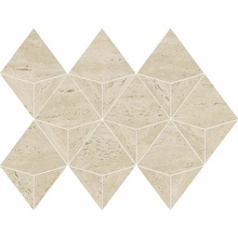 Atlas Concorde Marvel Travertine AF9L Marvel Pearl Mosaico Origami Mozaïek 28x41 cm - foto 1 - foto 1