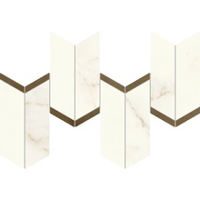 Atlas Concorde Marvel X AF8W Marvel Calacatta Apuano Mosaico Chevron Lappato Mozaika 19,2x46,3 cm - fotografie 1 - foto 1