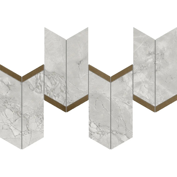 Atlas Concorde Marvel X AF8Z Marvel Grey Cloud Mosaico Chevron Lappato Mosaic 19,2x46,3 cm - photo 1 Atlas Concorde Marvel X AF8Z Marvel Grey Cloud Mosaico Chevron Lappato Mosaic 19,2x46,3 cm - photo 1