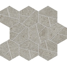 Atlas Concorde Italy Boost Stone С000544781 A7CZ_BoostStoneGreyMosaicoHex Mozaik 25x28,5 cm, Italien, övriga typer av sten - foto 1 - foto 1