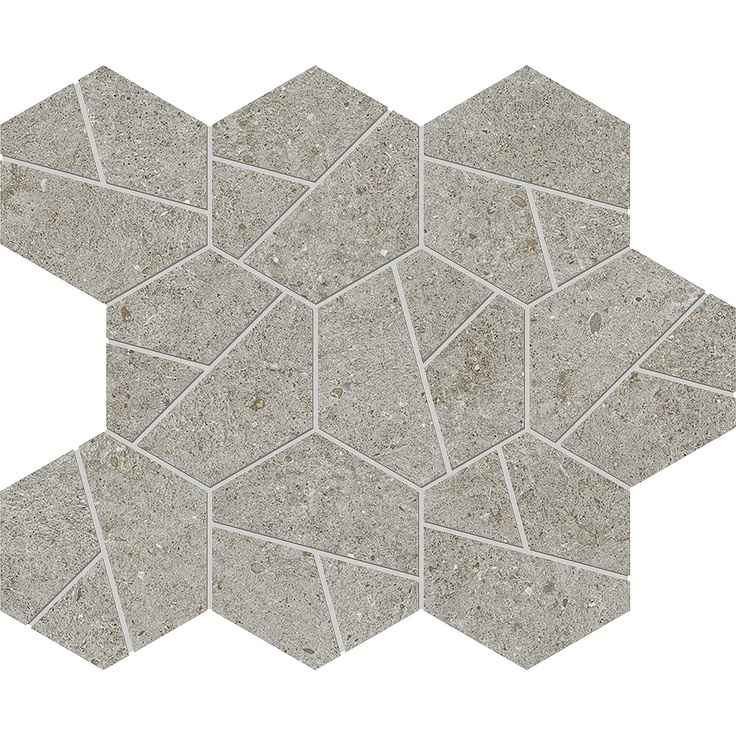 Atlas Concorde Italy Boost Stone С000544781 A7CZ_BoostStoneGreyMosaicoHex Mosaic 25x28,5 cm, Italy, other types of stone - photo 1 Atlas Concorde Italy Boost Stone С000544781 A7CZ_BoostStoneGreyMosaicoHex Mosaic 25x28,5 cm, Italy, other types of stone - photo 1