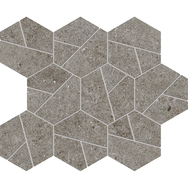 Atlas Concorde Italy Boost Stone С000544766 A7C0_BoostStoneSmokeMosaicoHex Mosaic 25x28,5 cm, Italy, other types of stone - photo 1 Atlas Concorde Italy Boost Stone С000544766 A7C0_BoostStoneSmokeMosaicoHex Mosaic 25x28,5 cm, Italy, other types of stone - photo 1