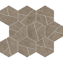 Atlas Concorde Italy Boost Stone С000544779 A7CX_BoostStoneTaupeMosaicoHex Mozaik 25x28,5 cm, Italien, övriga typer av sten - foto 1 - foto 1