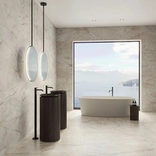 Atlas Concorde Italy Marvel Diva 50x120, unglazed porcelain stoneware, Italy, other types of marble - interior photo 1 - photo 2
