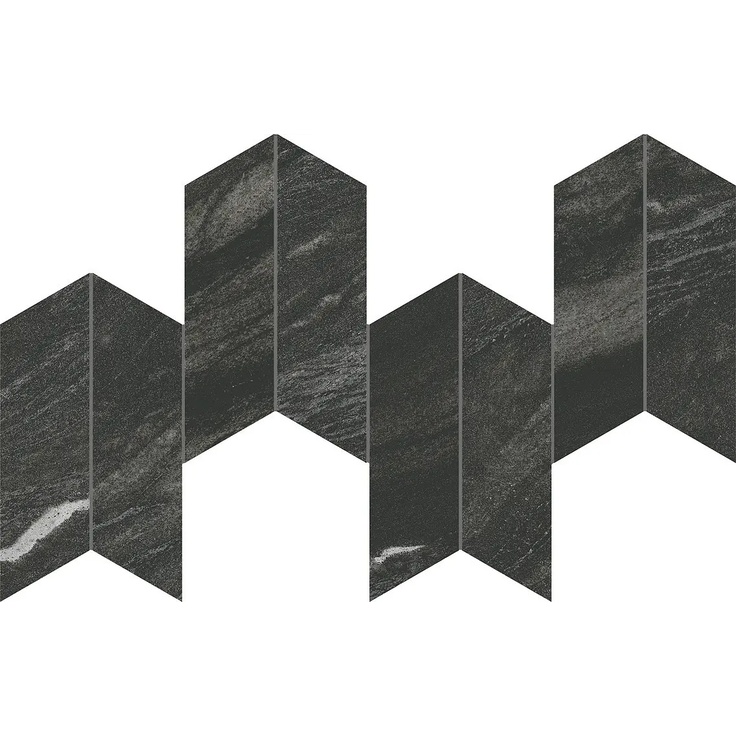 Atlas Concorde Italy Marvel Diva С000609878 AYD5_Marvel Diva Black Tempest Mosaico Chevron Velvet Mosaic 17,5x46,3 cm, Italy, other types of marble - photo 1 Atlas Concorde Italy Marvel Diva С000609878 AYD5_Marvel Diva Black Tempest Mosaico Chevron Velvet Mosaic 17,5x46,3 cm, Italy, other types of marble - photo 1