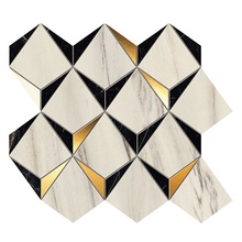Atlas Concorde Italy Marvel Dream 9MDB Diamonds Bianco Black Mosaic 32,9x35,8 cm, Italy, mosaic - photo 1 - photo 1