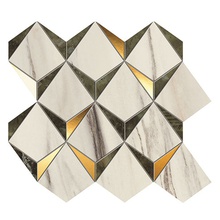 Atlas Concorde Italy Marvel Dream 9MDG Diamonds Bianco Green Mosaic 32,9x35,8 cm, Italy, mosaic - photo 1 - photo 1