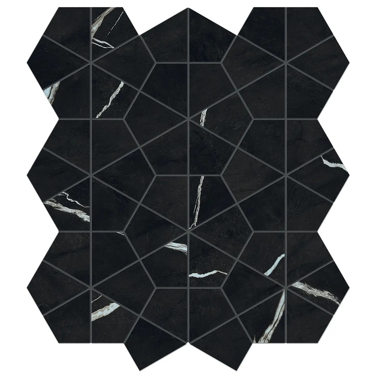 Atlas Concorde Italy Marvel Meraviglia С000600254 AJQ2_MarvelMeravigliaBlackOriginHexagonLapp. Mozaik 40,3x46,6 cm, Italien, andre typer marmor - foto 1 Atlas Concorde Italy Marvel Meraviglia С000600254 AJQ2_MarvelMeravigliaBlackOriginHexagonLapp. Mozaik 40,3x46,6 cm, Italien, andre typer marmor - foto 1