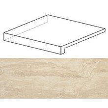 Atlas Concorde Italy Marvel Pro ADXV Trav. Alabastrino Scalino Ang. SX. Step 33x33 cm, Italy, stone  - photo 1 - photo 1