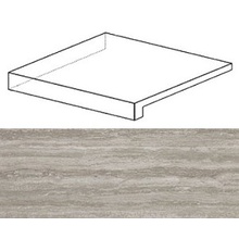 Atlas Concorde Italy Marvel Pro ADXX Trav. Silver Scalino Ang. SX. Step 33x33 cm, Italy, stone  - photo 1 - photo 1