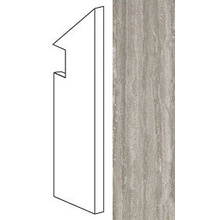 Atlas Concorde Italy Marvel Pro ADX4 Trav. Silver Battiscopa Sag. DX baseboard 7,2x30 cm, Italy, stone  - photo 1 - photo 1