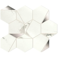 Atlas Concorde Italy Marvel Shine A4WV Statuario Supremo Platino Hex Shiny Mosaic 25,1x29 cm, Italy, mosaic - photo 1 - photo 1