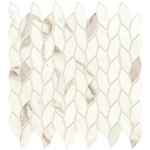 Atlas Concorde Italy Marvel Shine A4WP Calacatta Prestigio Mosaico Twist Silk Mosaic 30,5x30,5 cm, Italy - photo 1 - photo 1