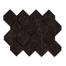 Atlas Concorde Italy Marvel Stone С000619802 AS4B_Marvel Nero Marquina Mosaico Esagono 3D Mosaic 28,2x35,3 cm, Italy, other types of marble - photo 1 - photo 1