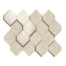 Atlas Concorde Italy Marvel Stone AS38 Cream Prestige Mosaico Esagono 3D Mosaic 28,2x35,3 cm, Italy - photo 1 - photo 1