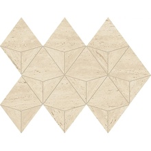 Atlas Concorde Italy Marvel Travertine С000571054 AF9K_MarvelSandMosaicoOrigami Mosaic 28x41 cm, Italy, travertine - photo 1 - photo 1