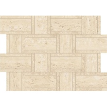 Atlas Concorde Italy Marvel Travertine AF9N Sand Basketweave Mosaic 35x47 cm, Italy, mosaic - photo 1 - photo 1
