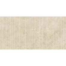 Atlas Concorde Italy Marvel Travertine AF9R Pearl Cross Chiselled Urban Grid porcelain tile 29,5x60 cm, Italy, stone  - photo 1 - photo 1