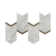 Atlas Concorde Italy Marvel X AF8Z Grey Cloud Chevron Lappato Mosaico 19,2x46,3 cm, Italia, effetto mosaico - foto 1 - foto 1