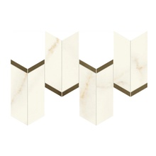 Atlas Concorde Italy Marvel X AF8W Calacatta Apuano Chevron Lappato Mosaico 19,2x46,3 cm, Italia, effetto mosaico - foto 1 - foto 1