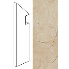 Atlas Concorde Italy Marvel ASNL Beige Battiscopa Sag. SX baseboard 7,2x30 cm, Italy, stone  - photo 1 - photo 1