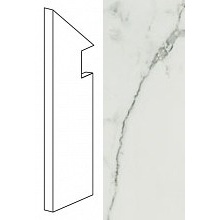 Atlas Concorde Italy Marvel ASNI Calacatta Battiscopa Sag. SX baseboard 7,2x30 cm, Italy, stone  - photo 1 - photo 1
