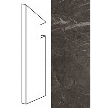 Atlas Concorde Italy Marvel ASNN Grey Battiscopa Sag. SX baseboard 7,2x30 cm, Italy, stone  - photo 1 - photo 1