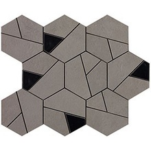 Atlas Concorde Italy Boost AN69 Smoke Mosaico Hex Black porcelain tile 25x28,5 cm, Italy, mosaic - photo 1 - photo 1
