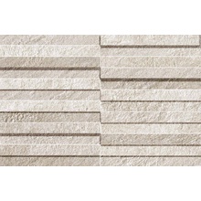 Atlas Concorde Italy Brave A1FW Brave Gypsum Industrial 3D vægflise 28,5x44 cm, Italien, sten  - foto 1 - foto 1
