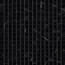 Atlas Concorde Italy Marvel Dream AOVB Black Atlantis Mosaico Lappato porcelain tile 30x30 cm, Italy, stone  - photo 1 - photo 1