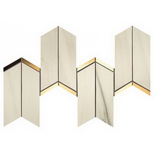 Atlas Concorde Italy Marvel Dream 9MCN Chevron Bianco Fantastico Mosaic 17x41,4 cm, Italy, stone  - photo 1 - photo 1