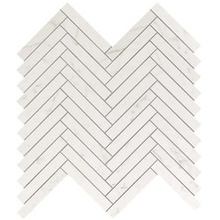 Atlas Concorde Italy Marvel Stone 9SHC Carrara Pure Herringbone Wall Mosaic 30x30,5 cm, Italy, mosaic - photo 1 - photo 1
