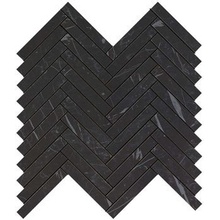 Atlas Concorde Italy Marvel Stone 9SHN Nero Marquina Herringbone Wall Mosaic 30x30,5 cm, Italy, mosaic - photo 1 - photo 1