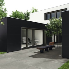 Baldocer Black 60x120, geglazuurd keramisch graniet, Spanje, monokleur - interieurfoto 1 - foto 2