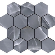 Baldocer Onyx С000563804 Onyx Hexa Bleu Pulido 29*27 Mosaic 27x29 cm, Spain, onyx - photo 1 - photo 1