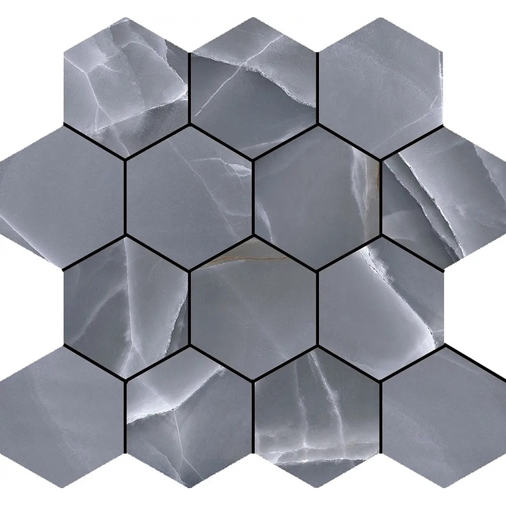 Baldocer Onyx С000563804 Onyx Hexa Bleu Pulido 29*27 Mosaïque 27x29 cm, Espagne, onyx - photo 1 Baldocer Onyx С000563804 Onyx Hexa Bleu Pulido 29*27 Mosaïque 27x29 cm, Espagne, onyx - photo 1