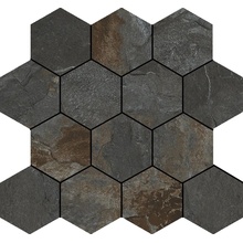 Baldocer Slate С000581507 Slate Hexa Black 29*27 Mosaïque 27x29 cm, Espagne, ardoise (andésite) - photo 1 - photo 1