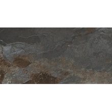 Baldocer Slate Black gres porcelanato 60x120 cm, Espanha, efeito pedra  - foto 1 - foto 1