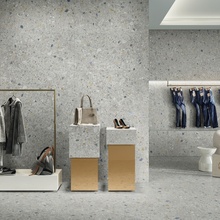 Baldocer Stracciatella 60x120 см, geglazuurd keramisch graniet, Spanje, terrazzo - interieurfoto 1 - foto 1