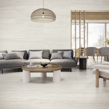 Baldocer Venice 30x90, glazed porcelain stoneware, Spain, travertine - interior photo 1 - photo 4