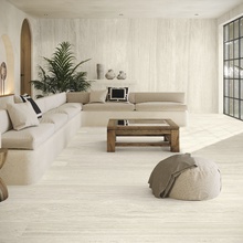 Baldocer Venice 30x90, glazed porcelain stoneware, Spain, travertine - interior photo 1 - photo 3