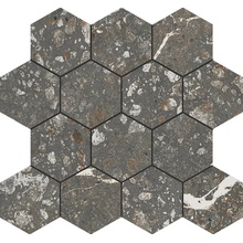 Baldocer Volcano С000581471 Volcano Hexa Nero 29*27 Mosaic 27x29 cm, Spain, other types of stone - photo 1 - photo 1