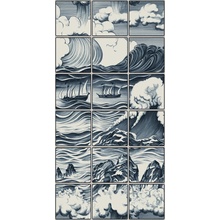 Bardelli Aquatic Creatures ACSM12F Sea Maioliche-Floor Mosaic 60x120 cm, Italy - photo 1 - photo 1