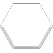Bardelli Hexa С000570888 HEXA 2 D_Bianco väggplatta 15x17 cm, Italien, monokrom - foto 1 - foto 1