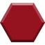 Bardelli Hexa С000570886 HEXA 9 D_Rosso väggplatta 15x17 cm, Italien, monokrom - foto 1