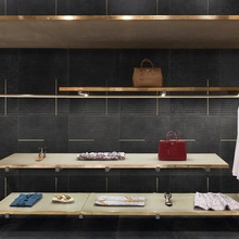 Bardelli Lines 60x60, glazed porcelain stoneware, Italy, concrete - interior photo 1 - 2 Bardelli Lines 60x60, glazed porcelain stoneware, Italy, concrete - interior photo 1 - photo 2