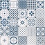 Bayker Maiolica С000455285 Mare (Blue/White) porcelain tile 20,1x20,1 cm, Italy - photo 1